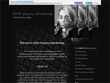 Tablet Screenshot of hellogorgeoushairdressing.co.uk